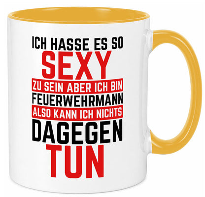 Sexy Feuerwehrmann | Helden Flammen Brandeinsatz lustig Humor Geschenkidee