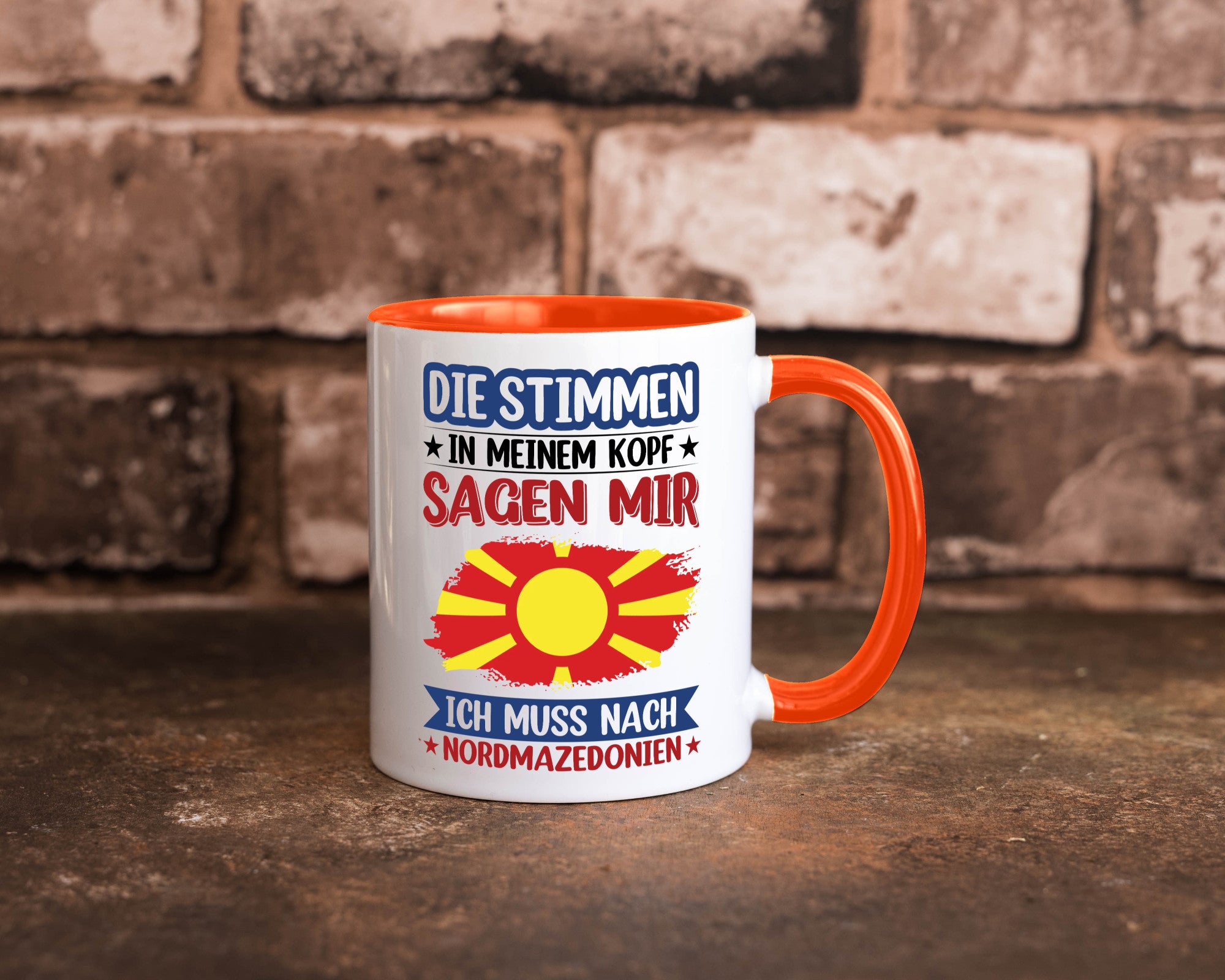Nordmazedonien | Urlaub Stimmen in meinem Kopf Geschenk Humor Geschenkidee