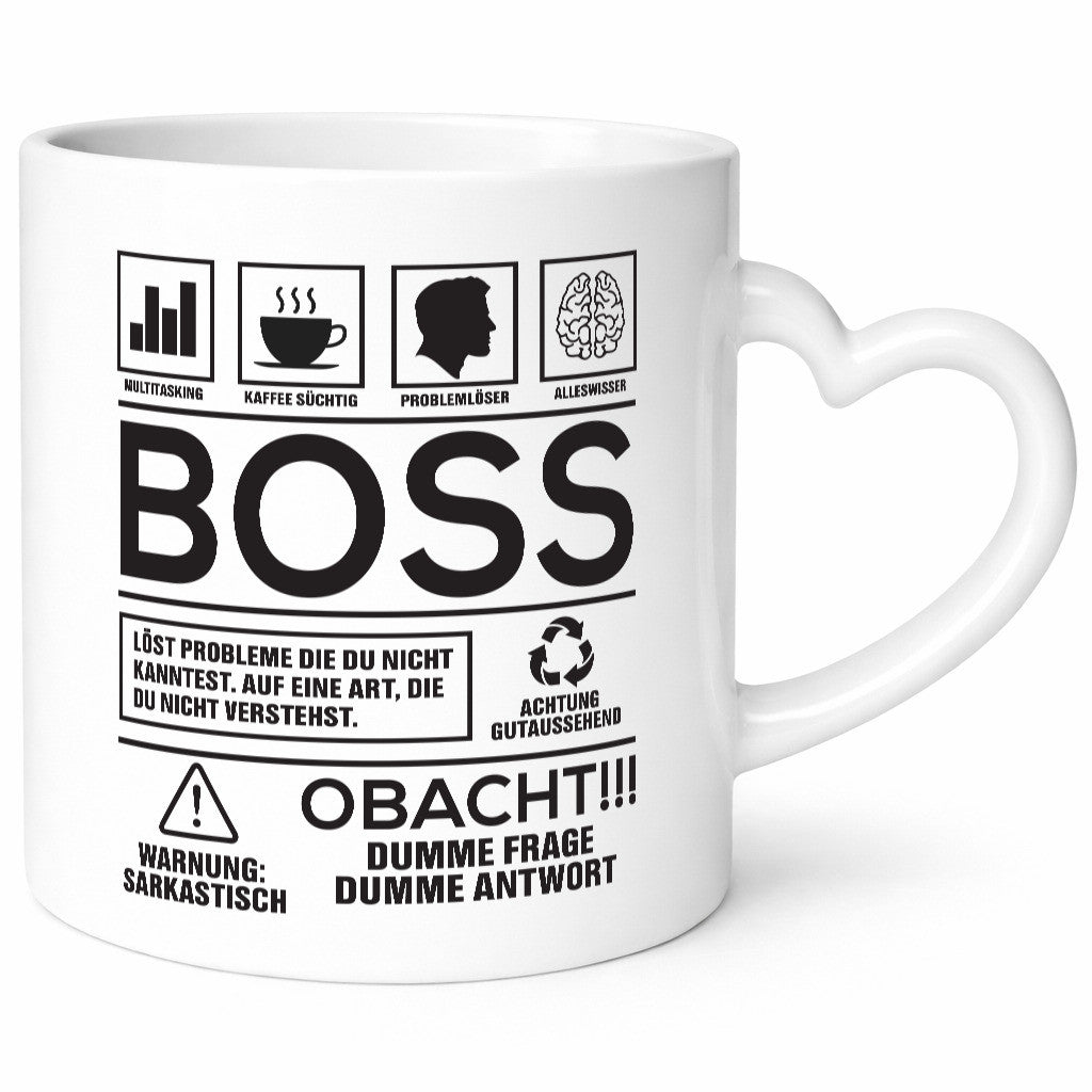 Achtung Probleme Boss | Führungskraft Vorgesetzter lustig Humor Geschenkidee