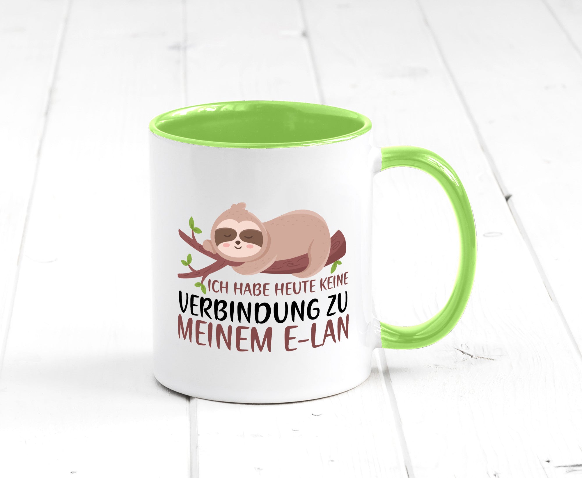 Verbindung zum Elan | WLAN Faultier Faulpelz Laufband Humor Tierliebhaber