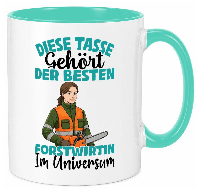 Im Universum: Forstwirtin | Forst Wirtin Geschenkidee Humor Tasse