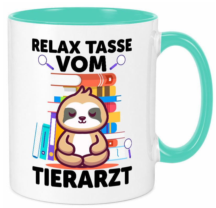 Relax Tasse: Tierarzt | Tiermedizin Mediziner Geschenkidee Tierliebhaber Humor