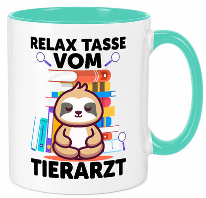 Relax Tasse: Tierarzt | Tiermedizin Mediziner Geschenkidee Tierliebhaber Humor