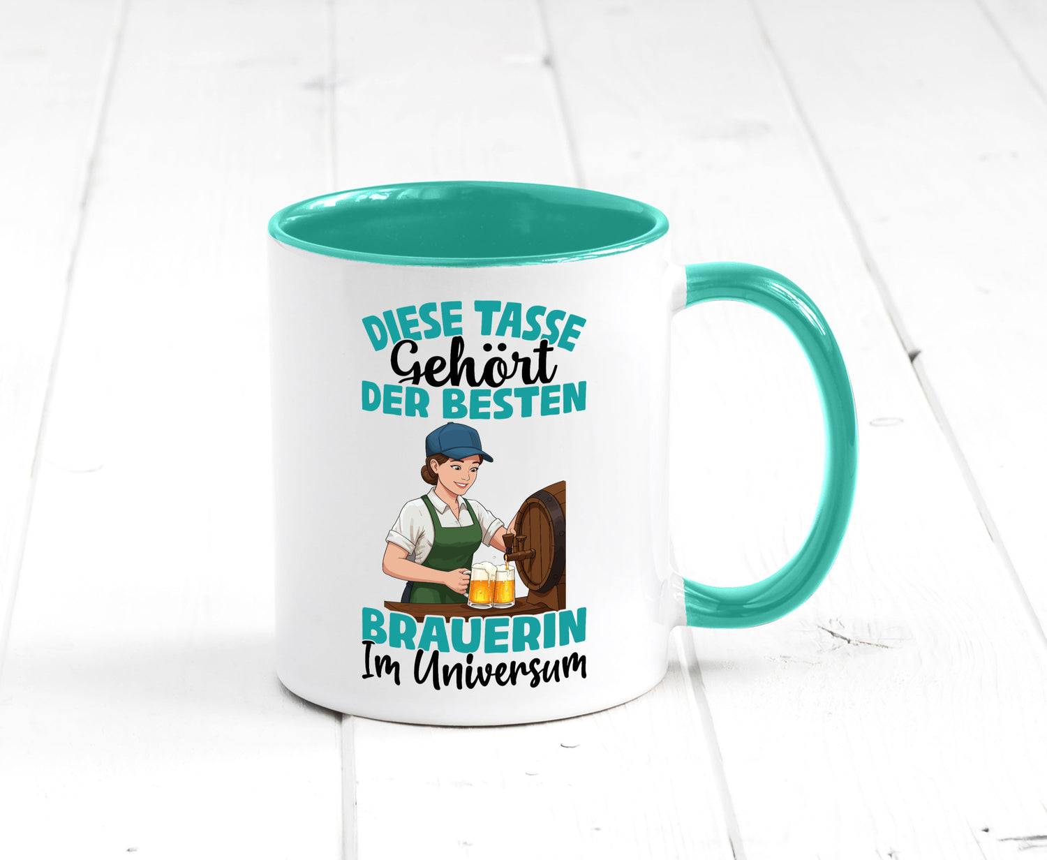 Im Universum: Brauerin | Bier Brauerei lustiger Spruch Geschenk Humor