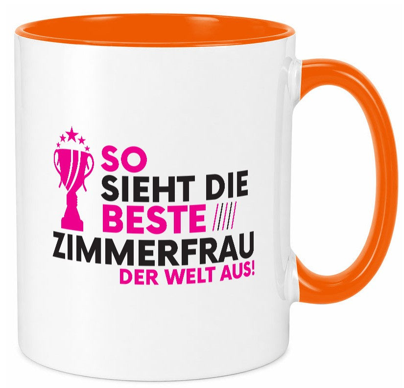 Die Weltbeste Zimmerfrau| Holzbau | Handwerkerin lustig Humor Geschenkidee Tasse