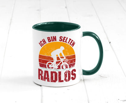 Ich bin Selten Radlos | Radfahrer Mountainbike Humor Geschenkidee Tasse
