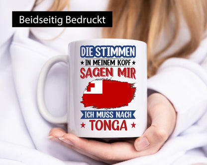 Tonga | Urlaub Stimmen in meinem Kopf Traumland lustiger Spruch Geschenk Humor