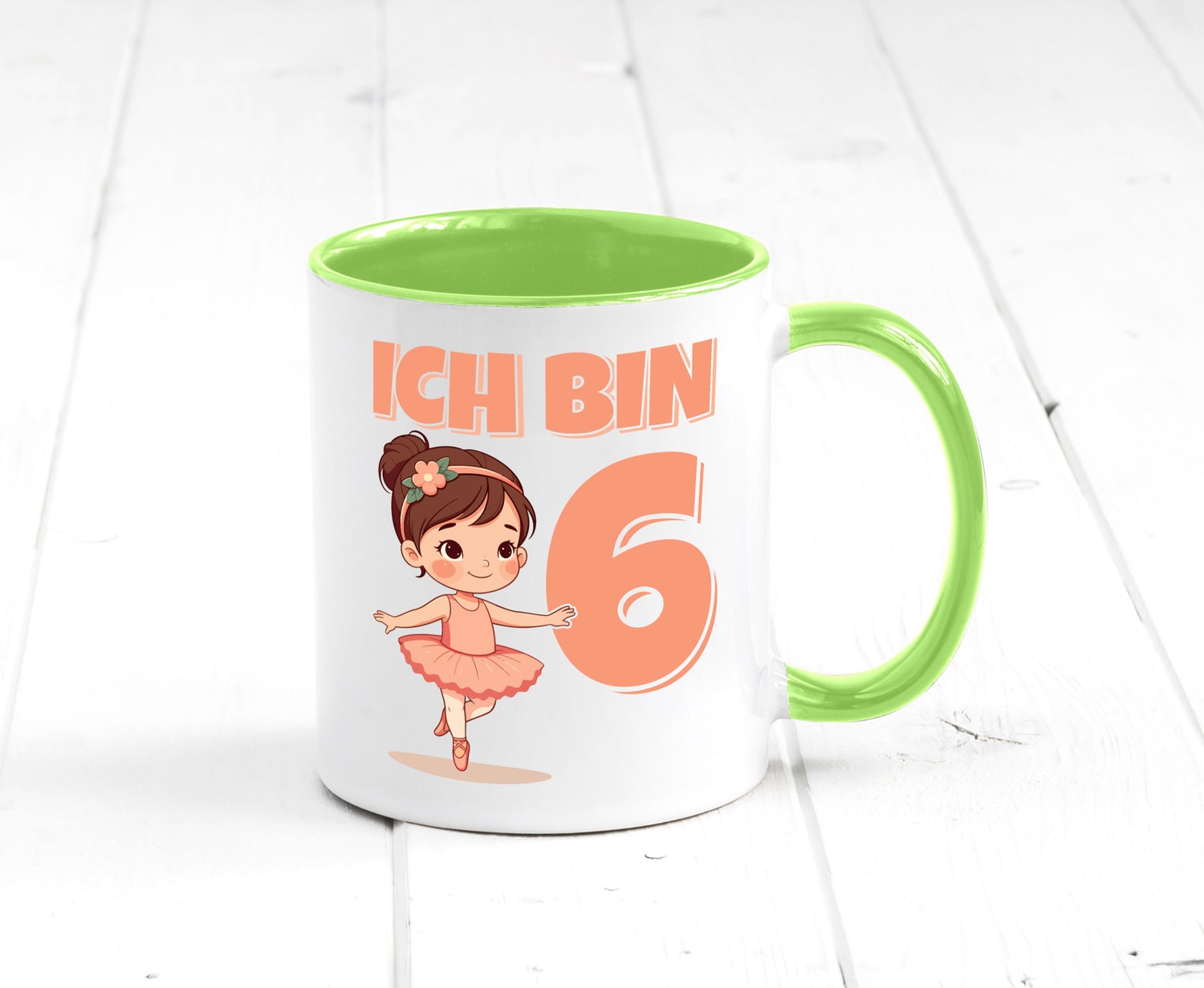 6 Geburtstag | Jahre Ballerina Mädchen Ballet lustig Geschenkidee Geschenk Tasse