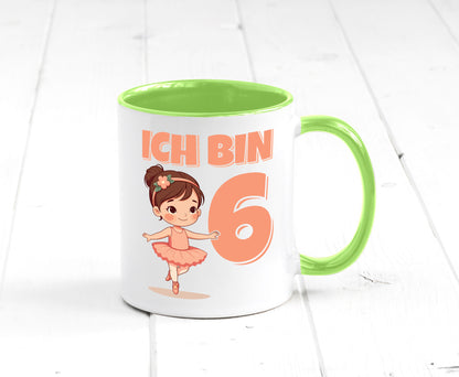 6 Geburtstag | Jahre Ballerina Mädchen Ballet lustig Geschenkidee Geschenk Tasse