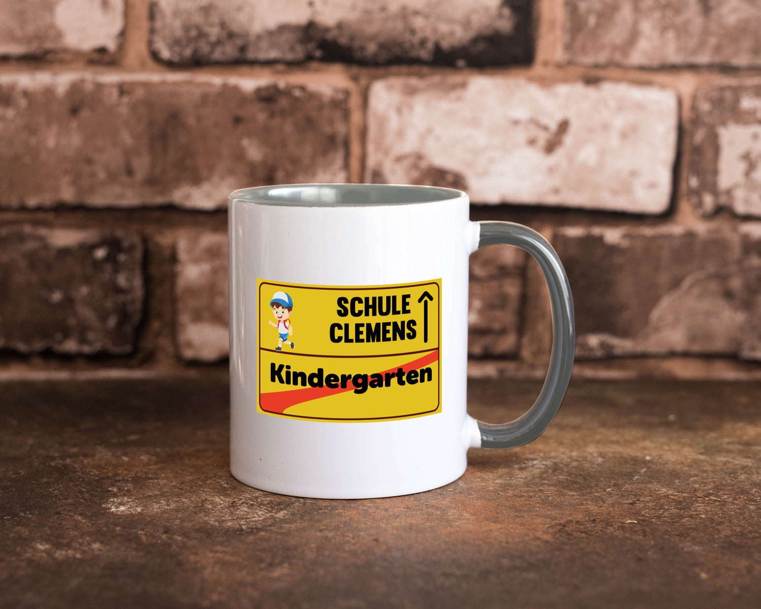 Bye Kindergarten | Schule Clemens Geschenkidee Humor Tasse