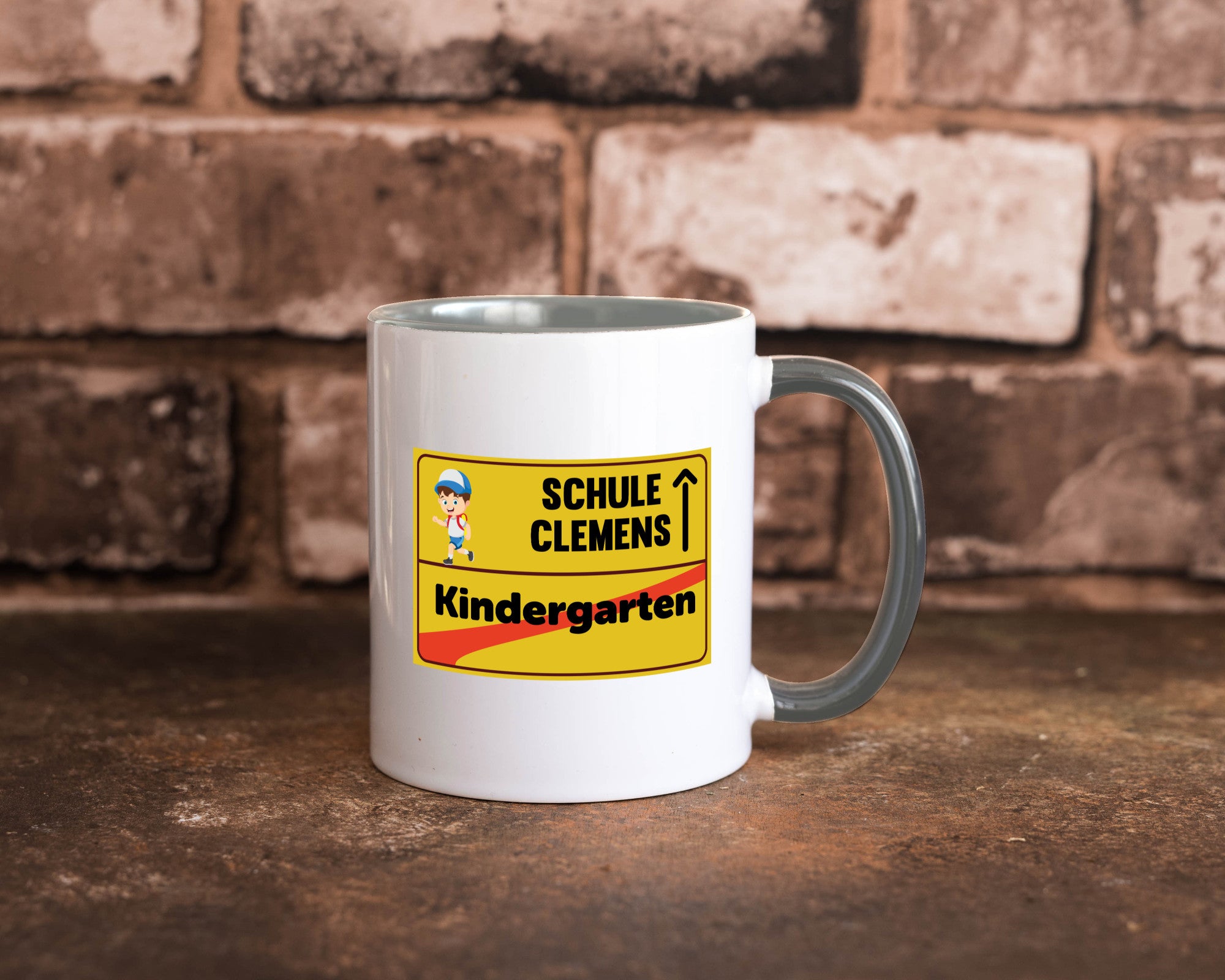 Bye Kindergarten | Schule Clemens Geschenkidee Humor Tasse