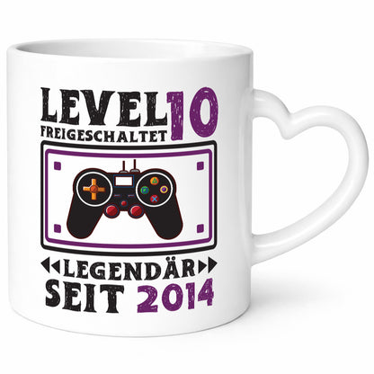 Level 10 Unlocked | 10th Birthday Gamer 2014 Gift Idea Humor Mug