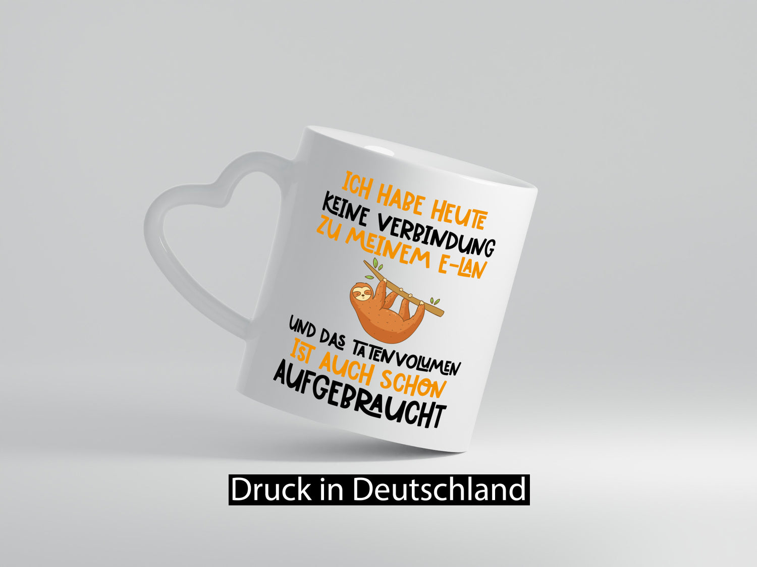 Tatenvolumen aufgebraucht | Spruch Humor Faultier Tierliebhaber Geschenkidee