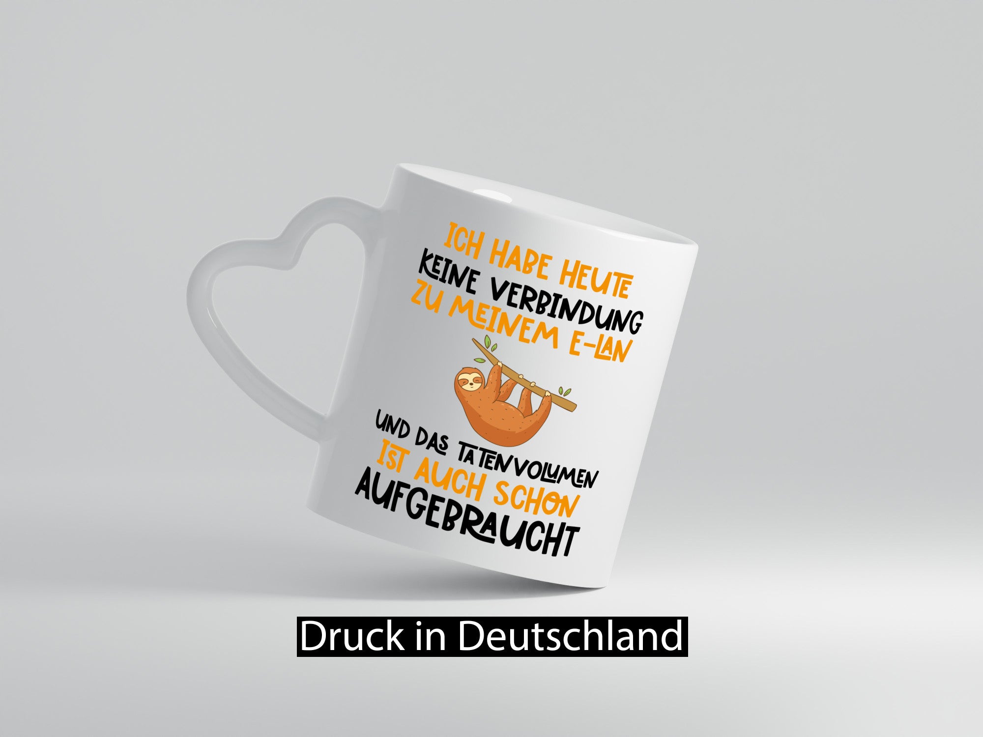 Tatenvolumen aufgebraucht | Spruch Humor Faultier Tierliebhaber Geschenkidee