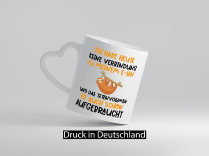 Tatenvolumen aufgebraucht | Spruch Humor Faultier Tierliebhaber Geschenkidee