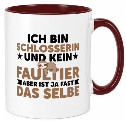 Ich bin kein Faultier: Schlosserin | Schlosserei v2 lustig Tierliebhaber Humor