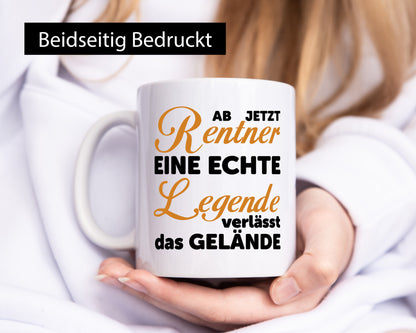 Ab jetzt Rentner | Spruch Tasse Ruhestand Rente Geschenk Jubiläum lustiger