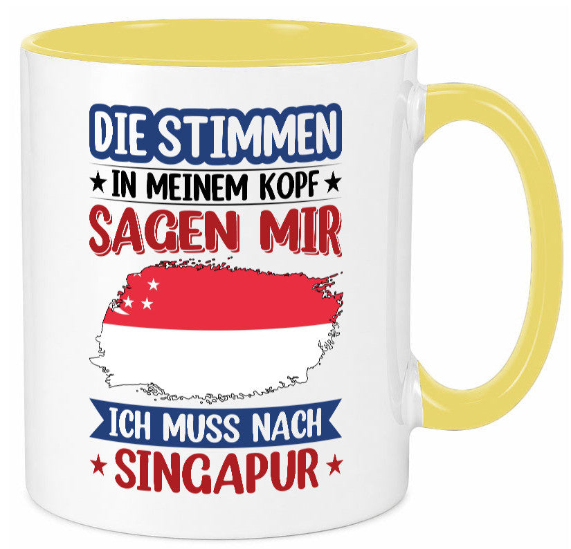Singapur | Urlaub Stimmen in meinem Kopf Traumland v2 lustiger Spruch Geschenk
