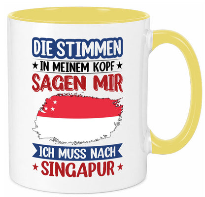 Singapur | Urlaub Stimmen in meinem Kopf Traumland v2 lustiger Spruch Geschenk
