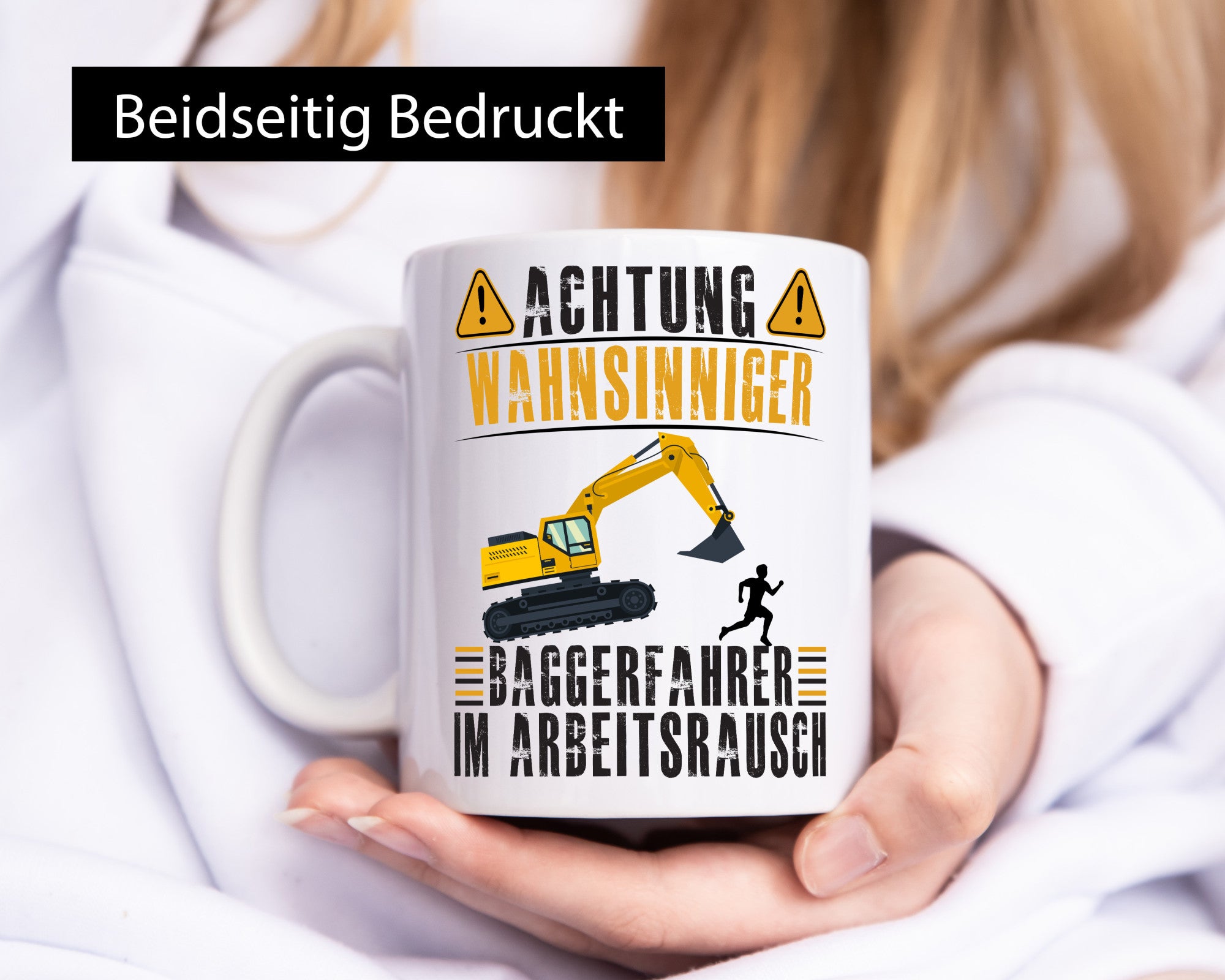 Achtung Wahnsinniger Baggerfahrer | Bauarbeiter Geschenkidee Arbeit Kollegen