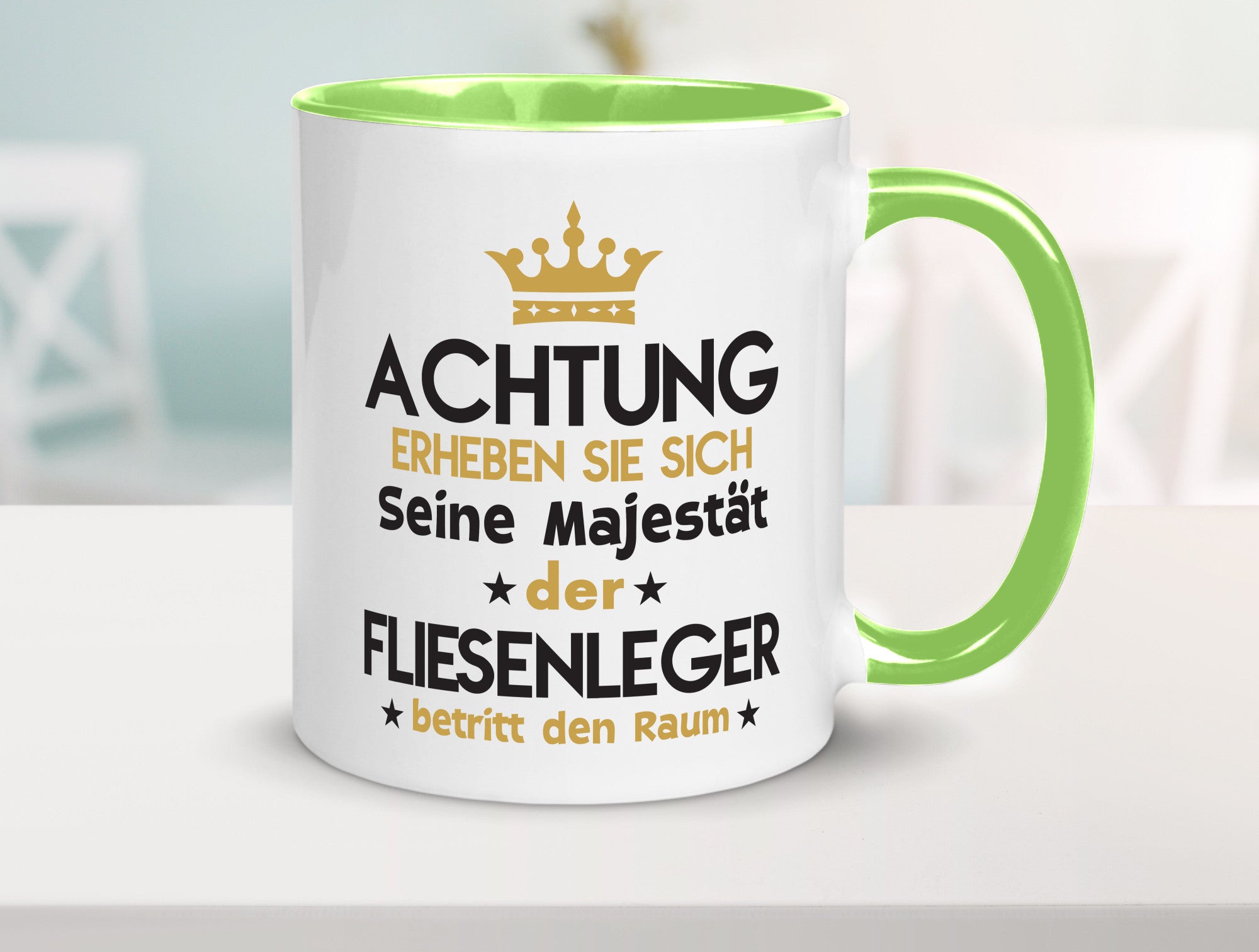 Seine Majestät Fliesenleger | Fliesenlegen Bau lustiger Spruch Geschenk Humor