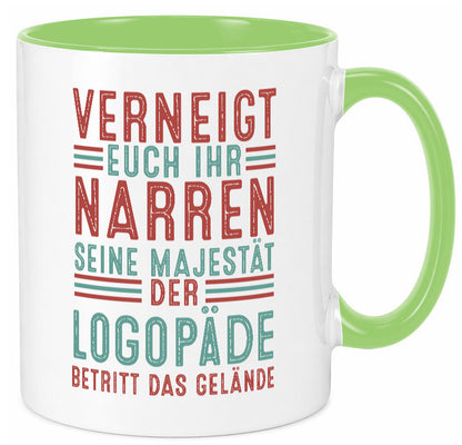 Verneigt euch: Logopäde | Sprachtherapie Geschenkidee Humor Tasse