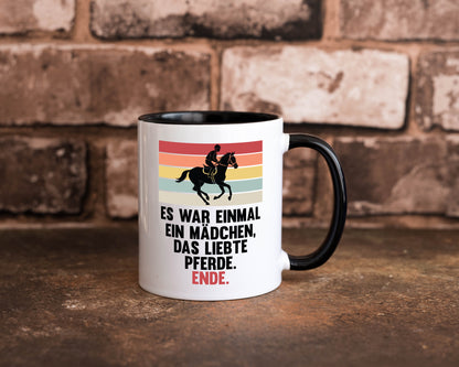 Es war einmal ein Mädchen das Liebte Pferde | lustig Humor Geschenkidee Tasse