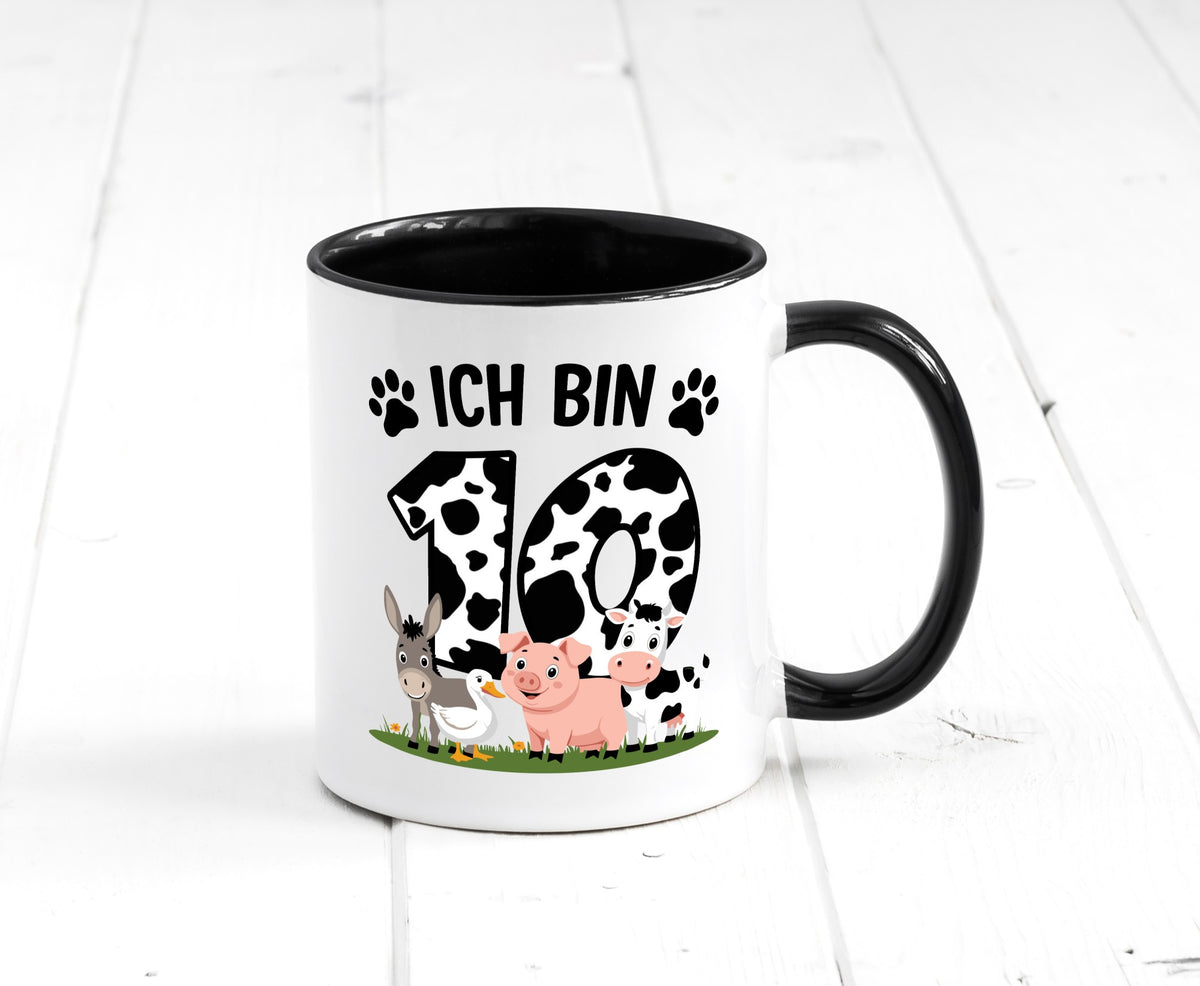 10 Geburtstag | Jahre Farmer Kind lustiger Spruch Geschenk Geschenkidee Tasse