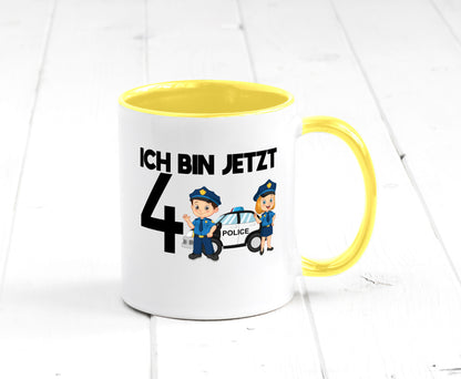 Ich bin jetzt 4 | Polizei 4. Geburtstag Jähriger Geschenk Geschenkidee lustiger