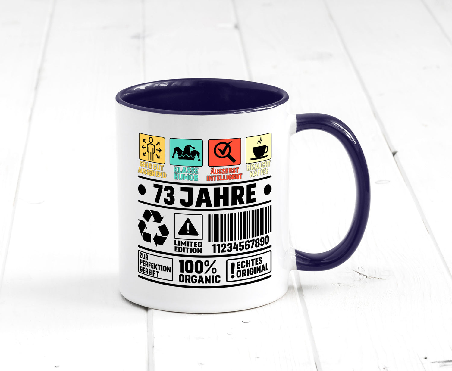 73. Geburtstag | 73 Jahre Humor Limited Edition Geschenkidee Tasse