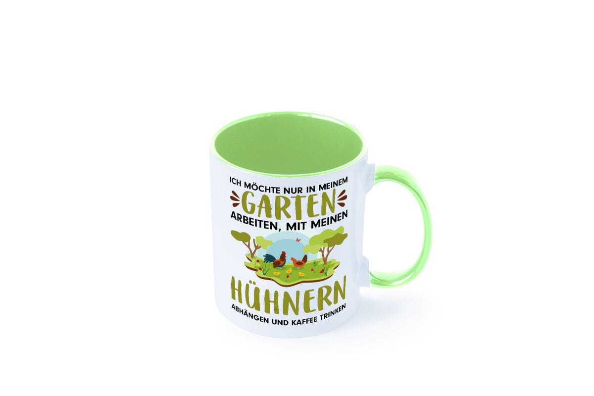 Garten Hühner | Gartenarbeit Tasse Bauernhof Spruch lustiger Geschenk Arbeit