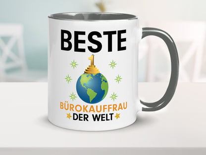 Welt Beste Bürokauffrau | Kauffrau Geschenk Arbeit Kollegen Büro lustiger
