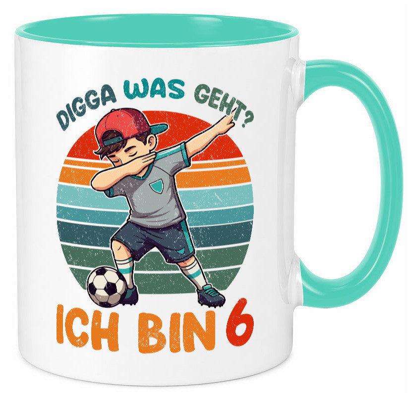 6. Geburtstag | 6 Jahre digga ich bin Dabbing lustig Geschenkidee Geschenk Tasse
