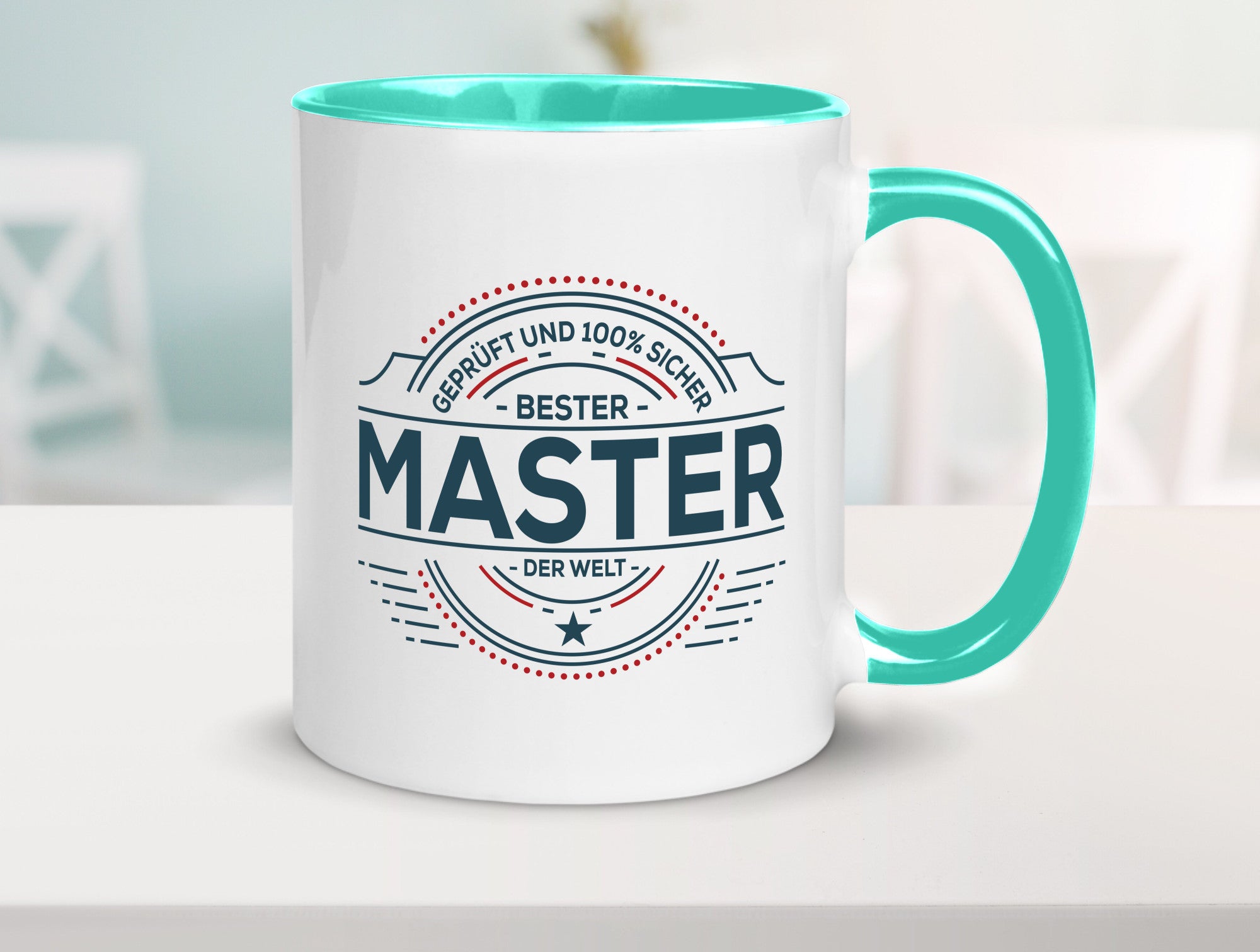 Geprüft und sicher: Master | Universität Student lustig Humor Geschenkidee
