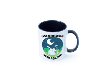 Coole Opas spielen Schlagzeug | Mond lustig Familie Geschenkidee Geschenk Tasse