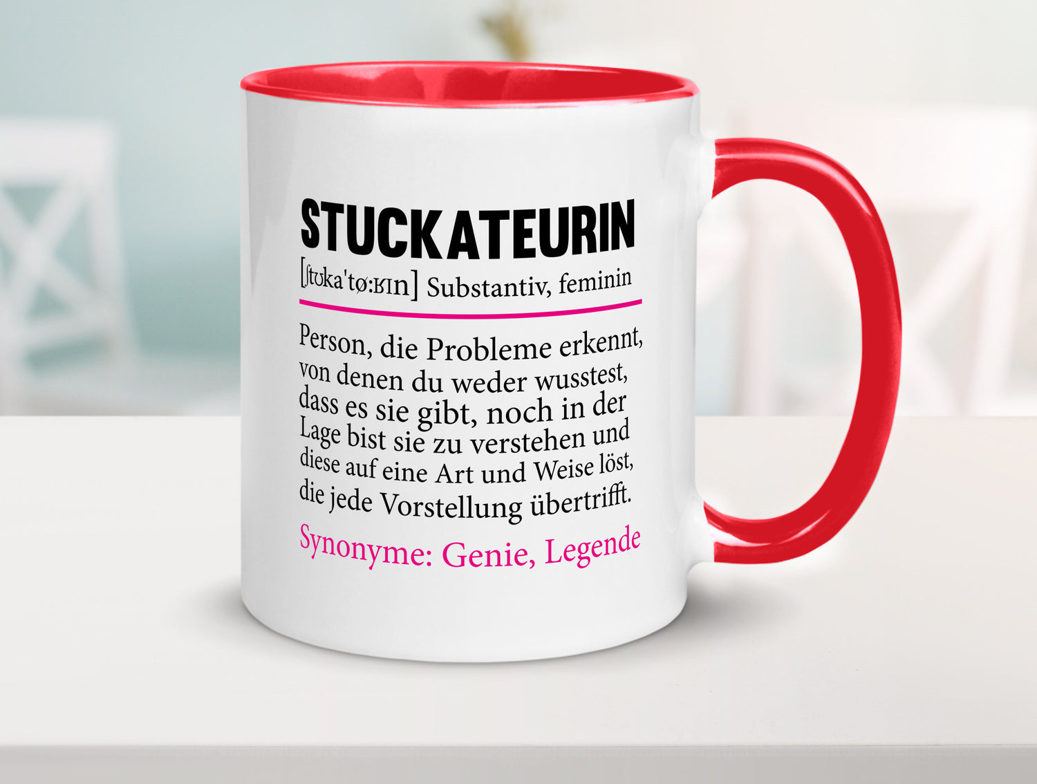 Stuckateurin | Innenausbau Beruf Humor Spruch Arbeit Kollegen Büro Geschenkidee