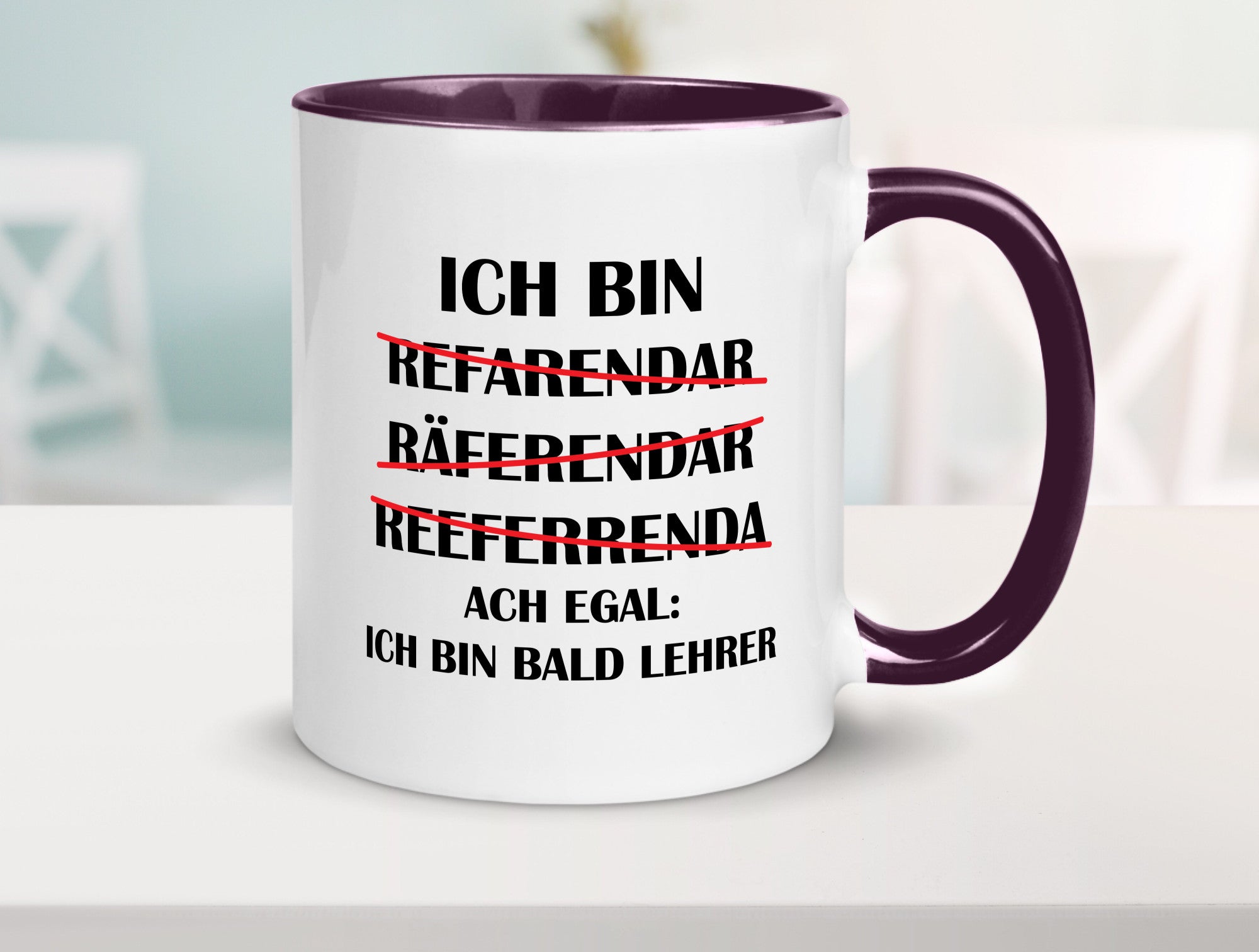 Ich bin bald Lehrer | Rechtschreibfehler lustig Humor Geschenkidee Geschenk