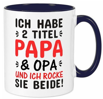 Papa und Opa | Männer Tasse Rocker Humor Geschenkidee Familie