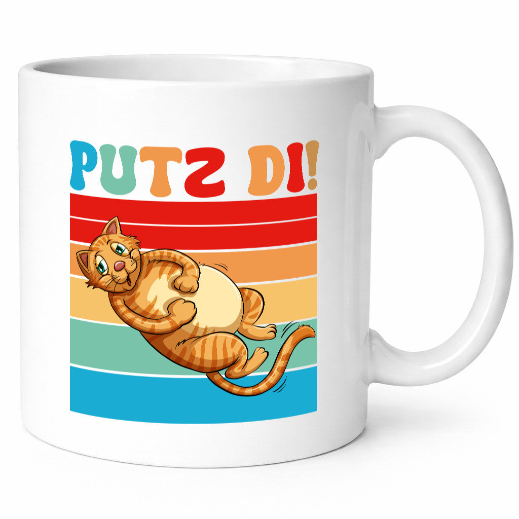 Putz di | Katze Katzenfreunde Katzen Geschenk Tierliebhaber Humor lustiger