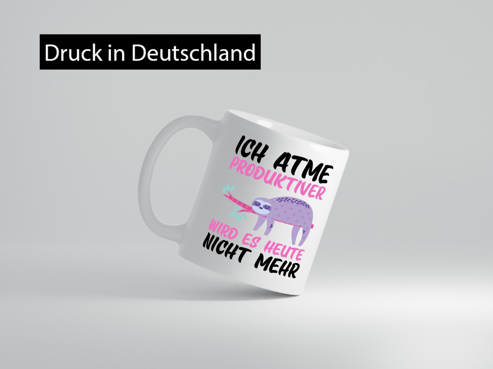 Ich atme | Produktivität schlafendes Faultier Faulpelz Humor Tierliebhaber
