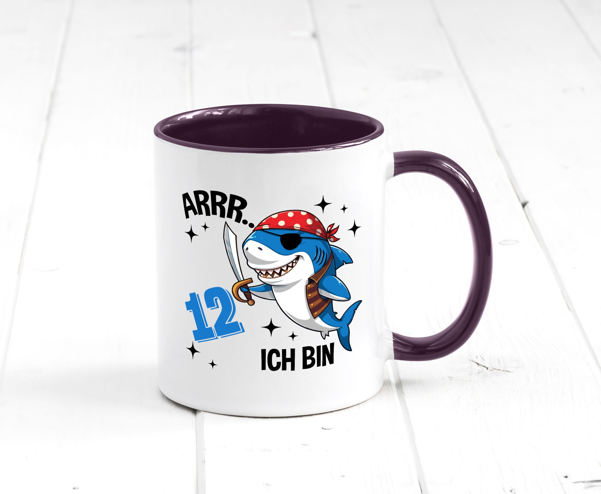 12. Geburtstag | 12 Jahre Arr Pirat Hai Piraten Geschenk Geschenkidee lustiger