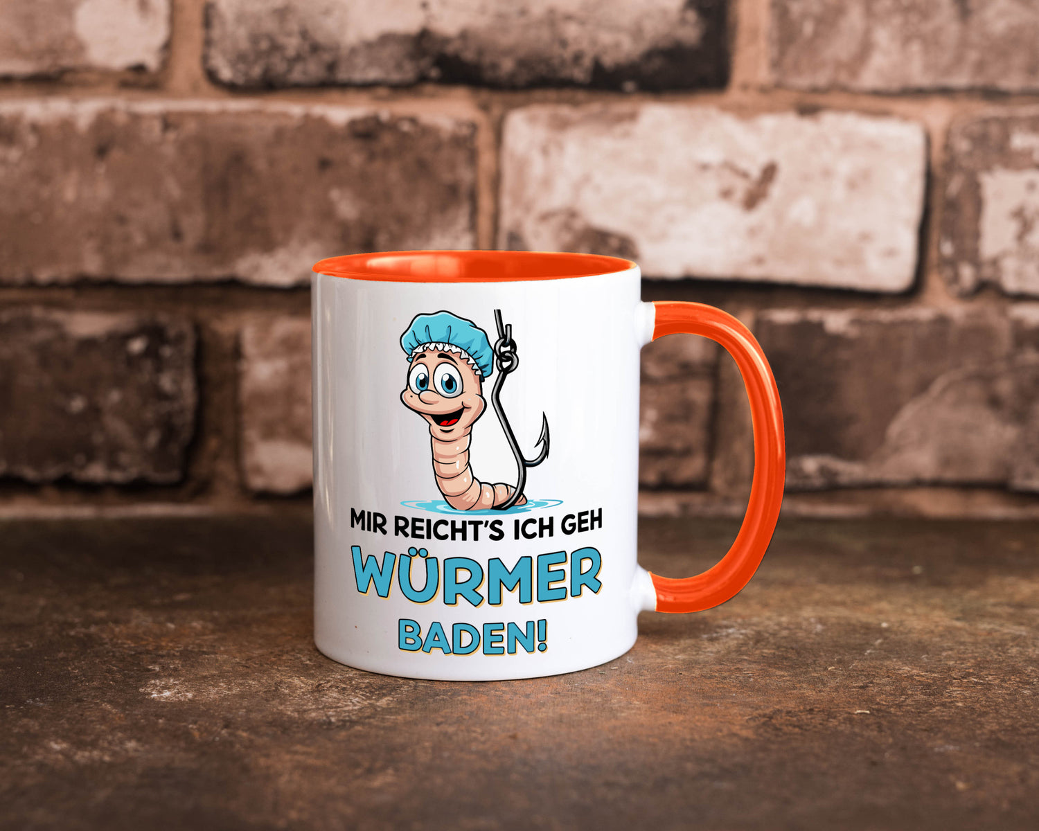 Mir reichts ich geh Würmer Baden | Angler Angeln Geschenk Humor Geschenkidee