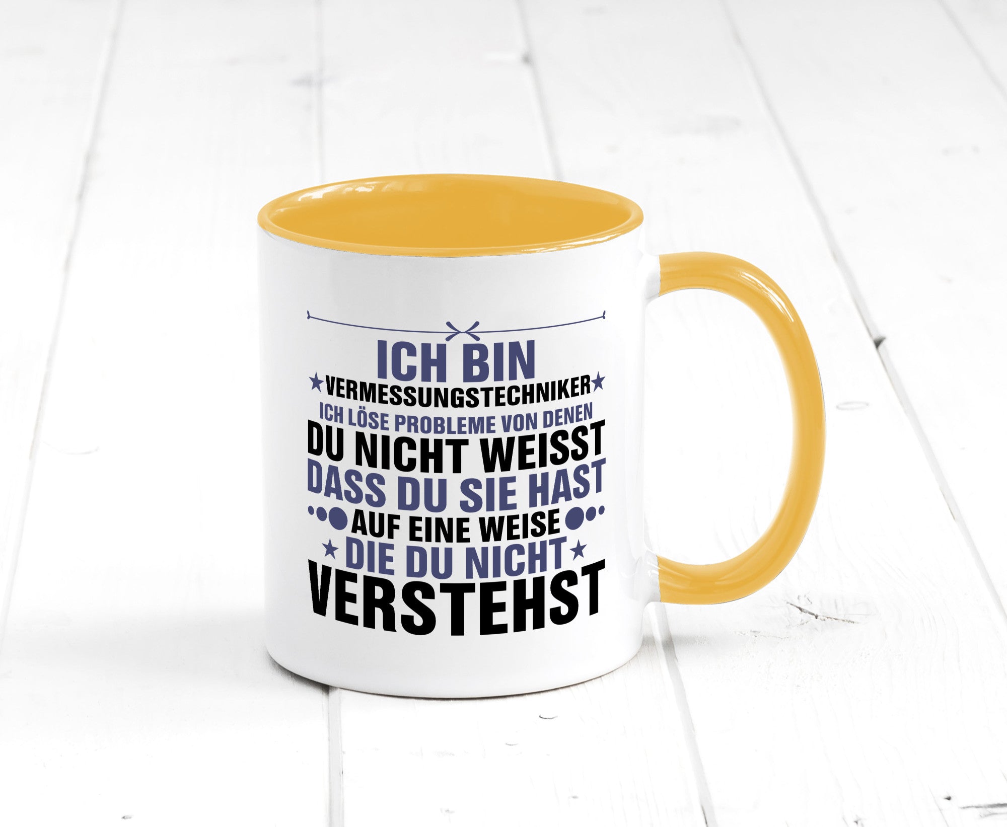 Löse Probleme: Vermessungstechniker | Techniker Humor Geschenkidee Tasse
