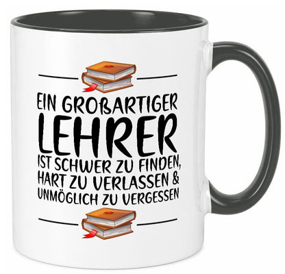 Großartiger Lehrer schwer zu finden | Schule Beste lustiger Spruch Geschenk Tasse