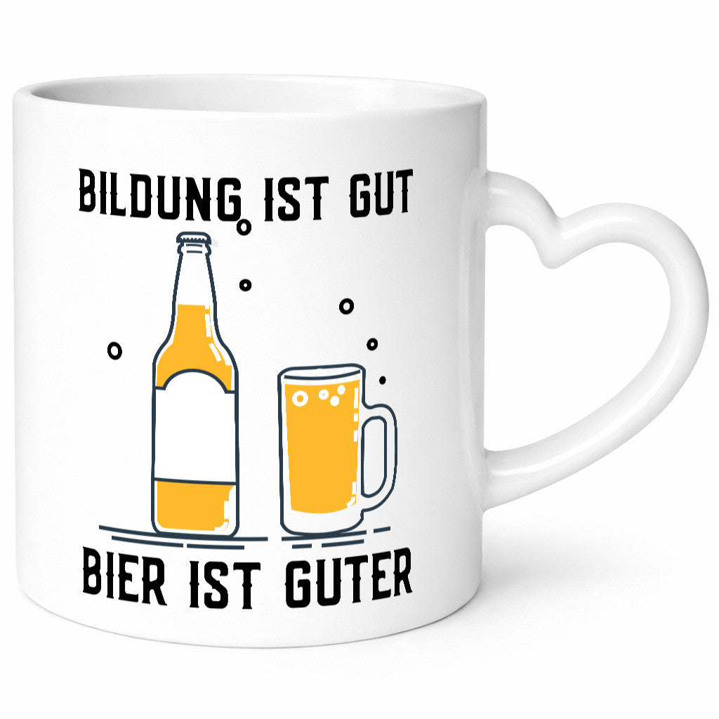 Bildung ist gut | Bier Biertrinker Party Humor Feier lustiger Spruch Geschenk
