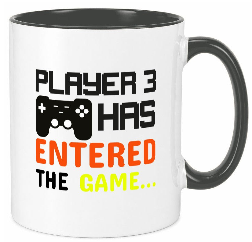 Player 3 | Schwangerschaft Tasse Nachwuchs Eltern Humor Geschenkidee