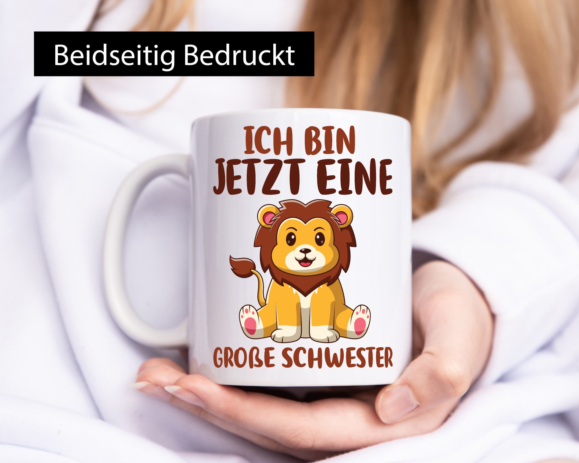 Ich bin jetzt eine Große Schwester | Löwen Geschwister Geschenk Humor