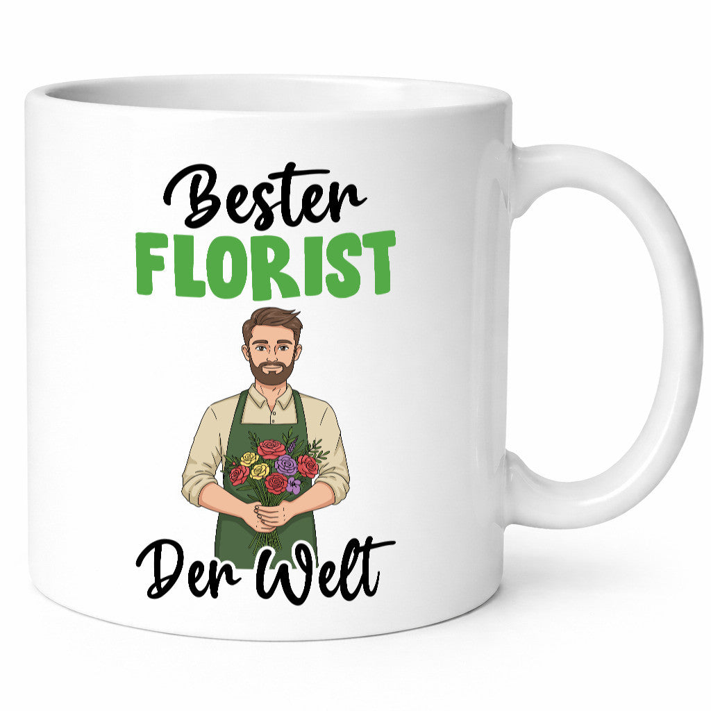 Bester Florist | Blumen Verkäufer v2 lustig Humor Geschenkidee Geschenk Tasse