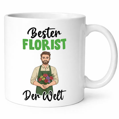 Bester Florist | Blumen Verkäufer v2 lustig Humor Geschenkidee Geschenk Tasse