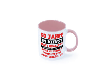 50 Jahre im Dienst | Jubiläum Arbeit v9 lustiger Spruch Geschenk Kollegen Büro